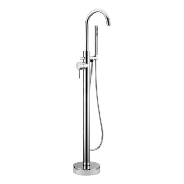 BATH DELUXE 28-114-01-60-00 - Atsevišķi stāvošs vannas komplekts ar krānu DRAGOR 116 cm spīdīgi hromēts