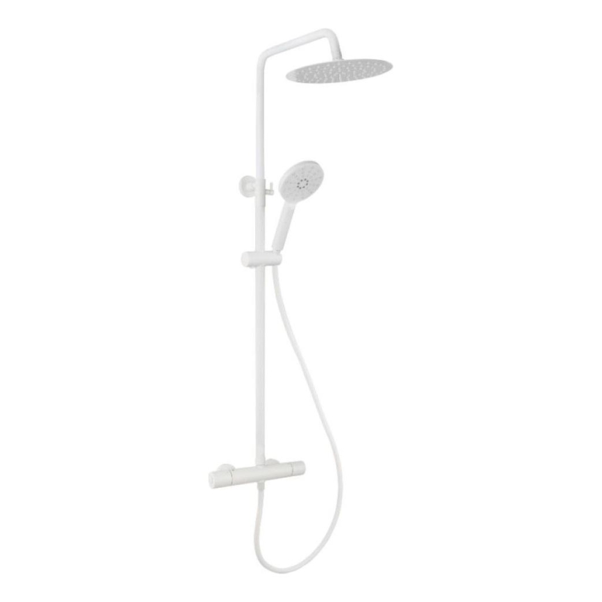 BATH DELUXE 31-120-05-01-00 - Dušas komplekts ar termostatisko krānu DRAGOR matēts balts