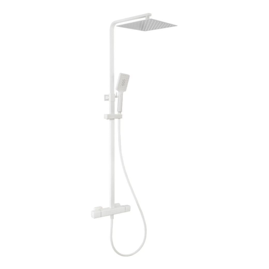 BATH DELUXE 31-120-06-01-00 - Dušas komplekts ar termostatisko krānu NAESBY matēts balts