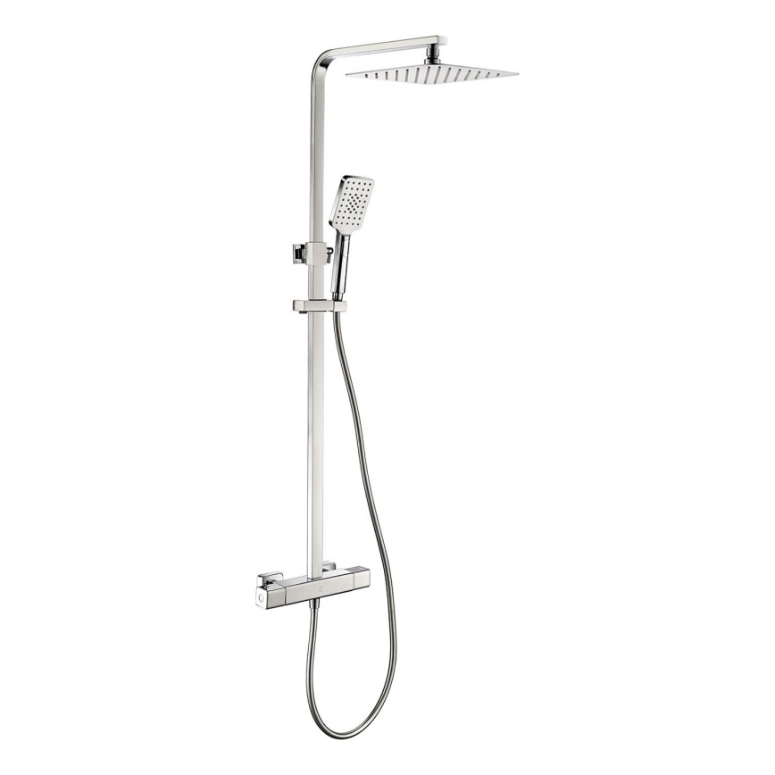 BATH DELUXE 31-120-06-60-00 - Dušas komplekts ar termostatisko krānu NAESBY spīdīgi hromēts