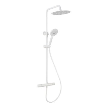 BATH DELUXE 31-120-07-01-00 - Dušas komplekts ar termostatisko krānu DRAGOR matēts balts