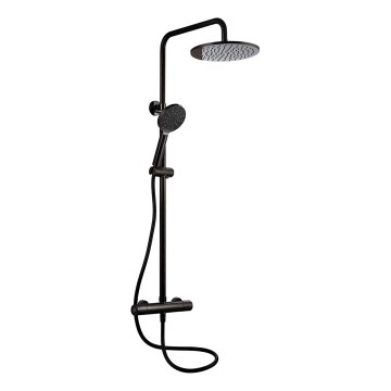 BATH DELUXE 31-120-07-02-00 - Dušas komplekts ar termostata jaucēju DRAGOR matēti melns