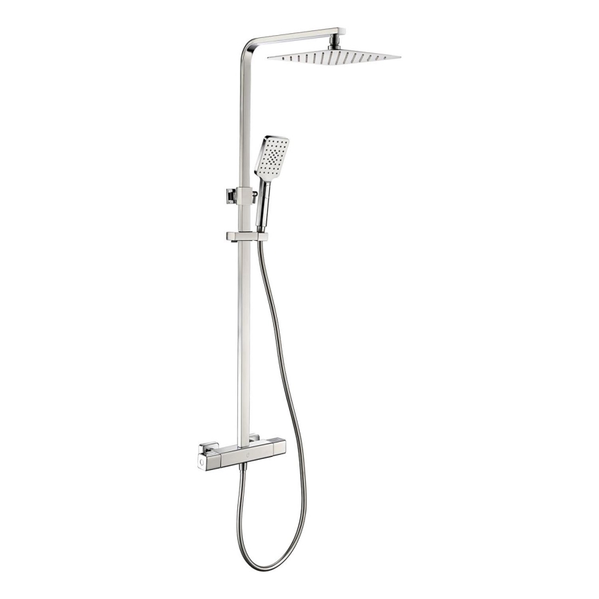 BATH DELUXE 31-120-08-60-00 - Dušas komplekts ar termostatisko krānu NAESBY spīdīgi hromēts