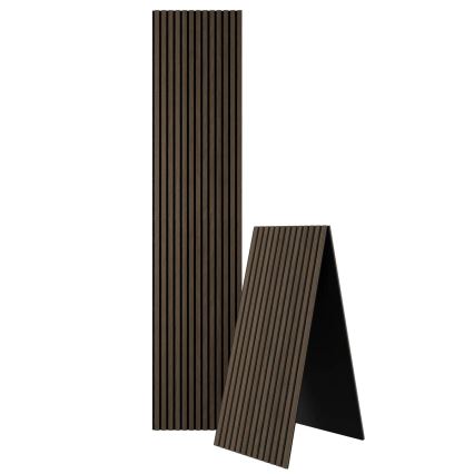 BATH DELUXE 54-240-11-84-12 - Akustiskais sienas panelis VASALUND 240x52 cm rieksts
