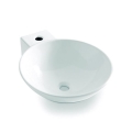 Bathco 0028 - Uz virsmas uzstādāma izlietne BAYONA 42x50,5 cm porcelāns/balts