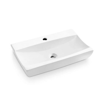 Bathco 0041 - Uzliekamā izlietne SARDINERO 61,5x37,5 cm porcelāns/balts