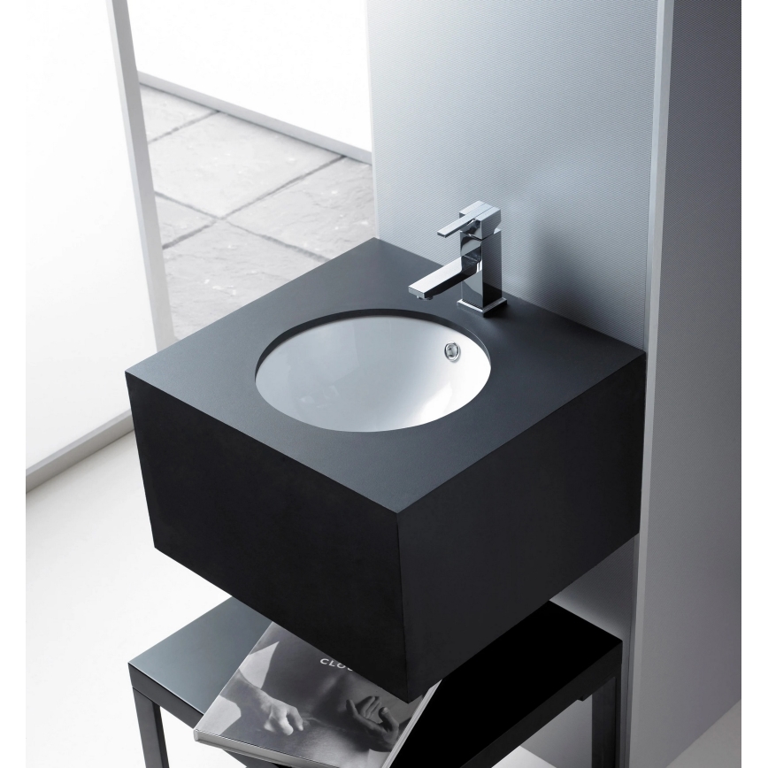 Bathco 0052 - Iebūvējama izlietne CERDENA Ø 38 cm, porcelāns/balts