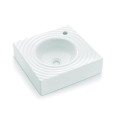 Bathco 0081 - Uz virsmas montējamā izlietne GOTA 45x45 cm porcelāns/balts