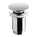 Bathco 0211 - Izlietnes aizbāžnis ar pārplūdi CLICK-CLACK, diametrs 6 cm, spīdīgs hroms