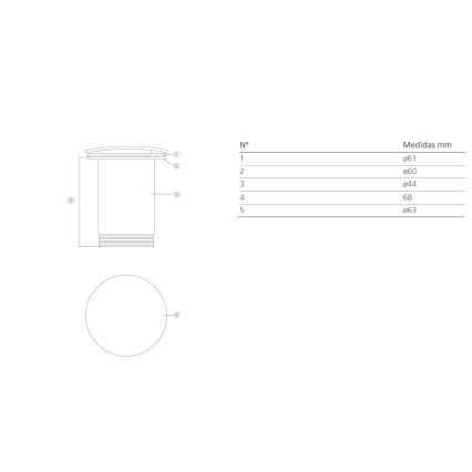 Bathco 0212MT - izlietnes aizbāžnis bez pārplūdes CLICK-CLACK, Ø 6 cm, spīdīgs hroms/matēta balta apdare
