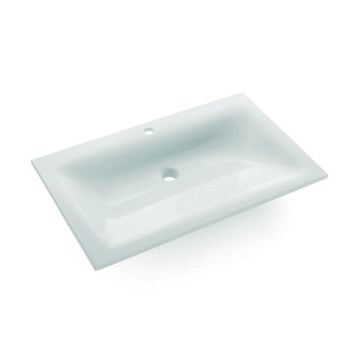 Bathco 0507 - Iebūvējama izlietne MONACO 60x50 cm sveķi/balta