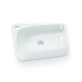 Bathco 4001 - Virsmas uzstādāmā izlietne ARAGON 50x40,5 cm porcelāns/balta