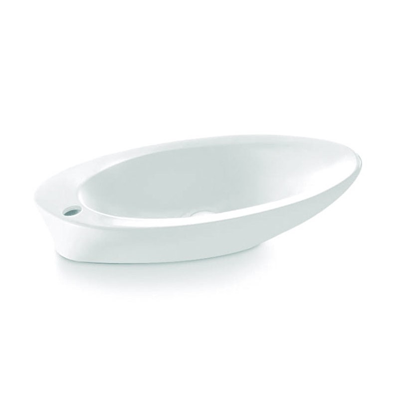 Bathco 4020 - Uz virsmas uzstādāma izlietne PURE 62x37 cm porcelāns/balta