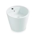 Bathco 4057 - Virsmas uzstādāma izlietne FLORENCIA Ø 42 cm porcelāns/balts