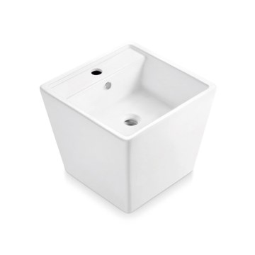 Bathco 4059 - GENOVA virsmas izlietne 42x42 cm porcelāns/balta