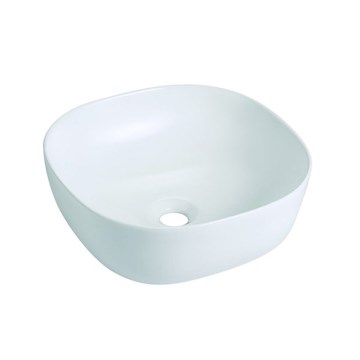 Bathco 4071 - OLEA uz virsmas uzstādāma izlietne 41x41 cm porcelāns/balta