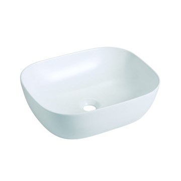 Bathco 4072 - OLEA virsmas uzstādāma izlietne 49x40 cm porcelāns/balts