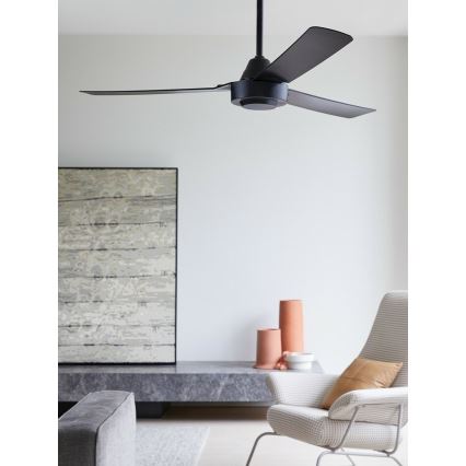 BAYSIDE 213017 - Griestu ventilators CALYPSO, melns, Ø 122 cm
