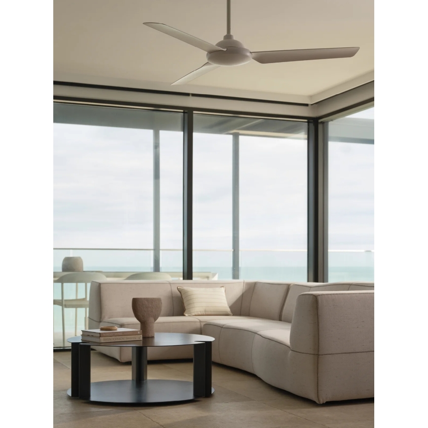 BAYSIDE 21302449 - Griestu ventilators SOMERSET Ø 122 cm, balts + tālvadības pults