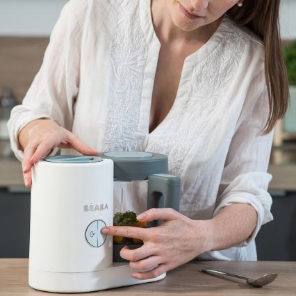 Beaba - 2 vienā tvaika gatavotājs BABYCOOK NEO zaļš/balts