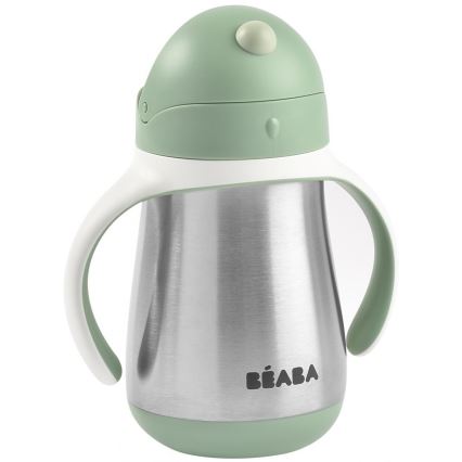 Beaba - Termokrūze ar salmiņu 250 ml zaļa