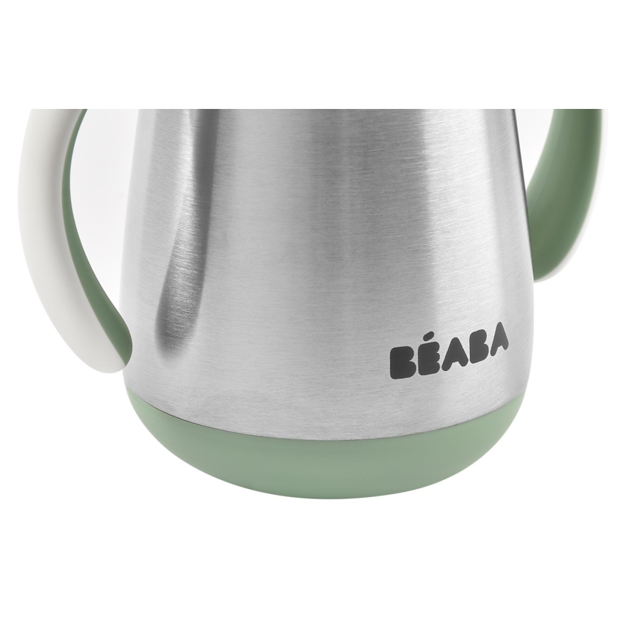 Beaba - Termokrūze ar salmiņu 250 ml zaļa