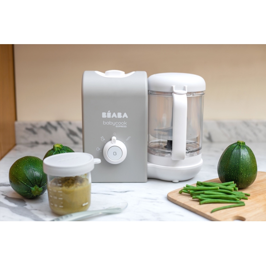 Beaba - Tvaicētājs 2in1 BABYCOOK EXPRESS, pelēka