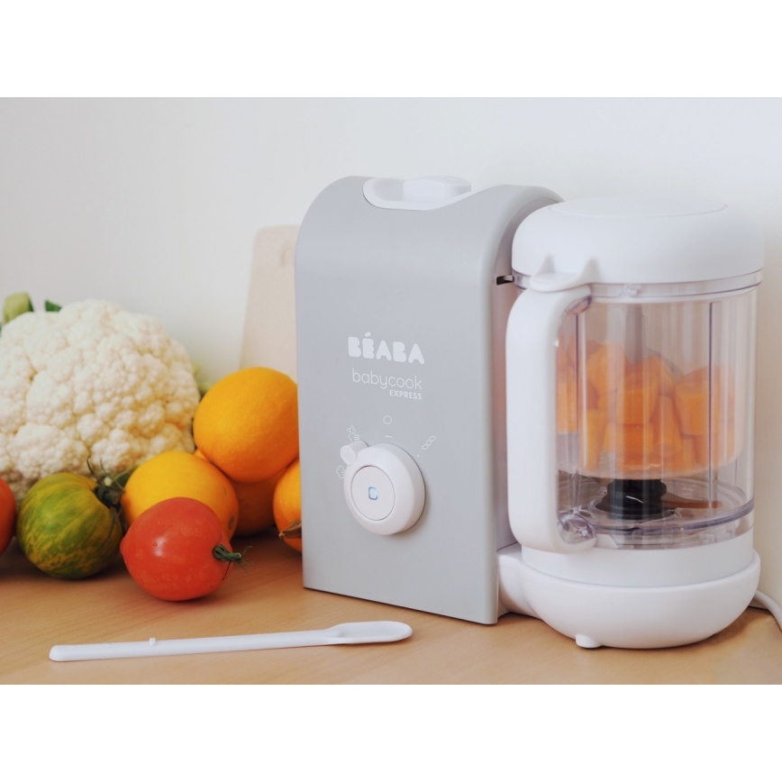 Beaba - Tvaicētājs 2in1 BABYCOOK EXPRESS, pelēka
