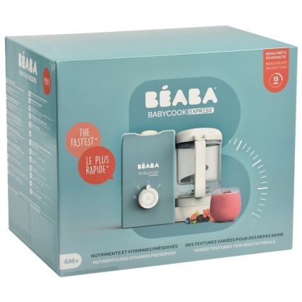 Beaba - Tvaicētājs 2in1 BABYCOOK EXPRESS, zils