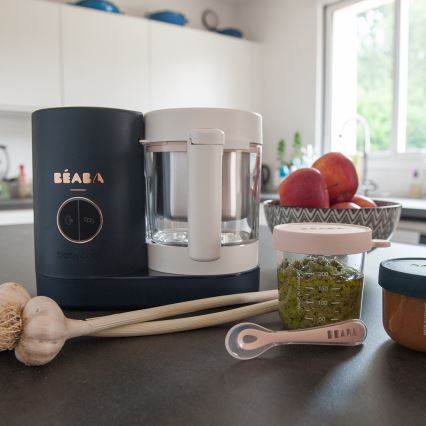 Beaba - Tvaicētājs 2in1 BABYCOOK NEO zila/balta