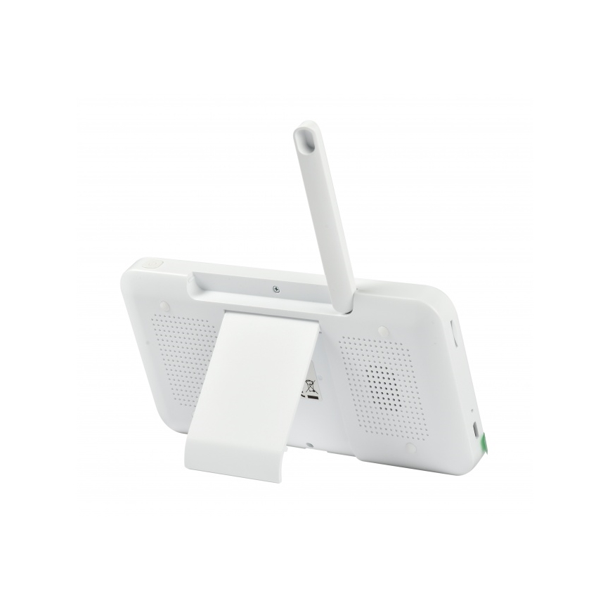 Beaba - Viedā uzlādējamā bērnu uzrauga ar ZEN NIGHT 720p monitoru, 5V, 4000 mAh, Wi-Fi, balta