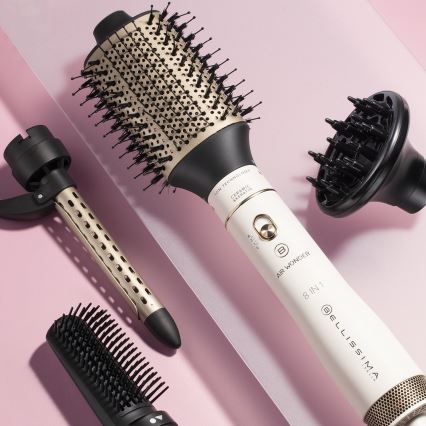 Bellissima 11847 - Karstā gaisa birste 8 vienā AIR WONDER 1000W/230V balta/zelta