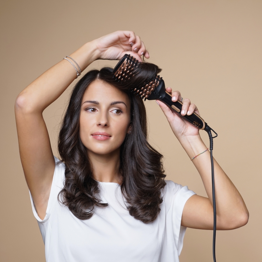 Bellissima 11879 - Karstā gaisa suka MAGIC SHINY BRUSH 73W/230V rožzeltaina