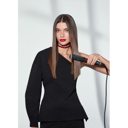 Bellissima 11948 - Matu taisnotājs ar LCD displeju, infrasarkanā tehnoloģija, 60W/230V, melns