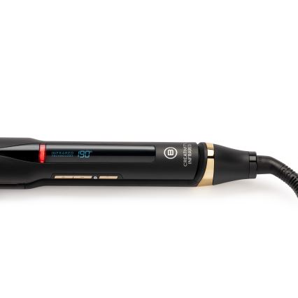 Bellissima 11948 - Matu taisnotājs ar LCD displeju, infrasarkanā tehnoloģija, 60W/230V, melns