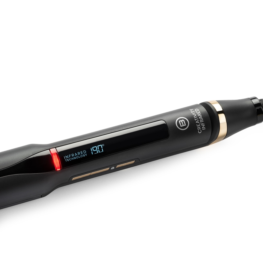 Bellissima 11948 - Matu taisnotājs ar LCD displeju, infrasarkanā tehnoloģija, 60W/230V, melns