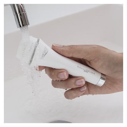 Bellissima 5167 - PURE&LIGHT sejas tīrīšanas birste 1xAA krēmkrāsaina