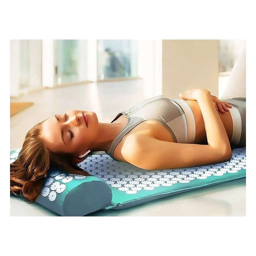 Beper - akupresūras paklājiņš un spilvens, mētras krāsā