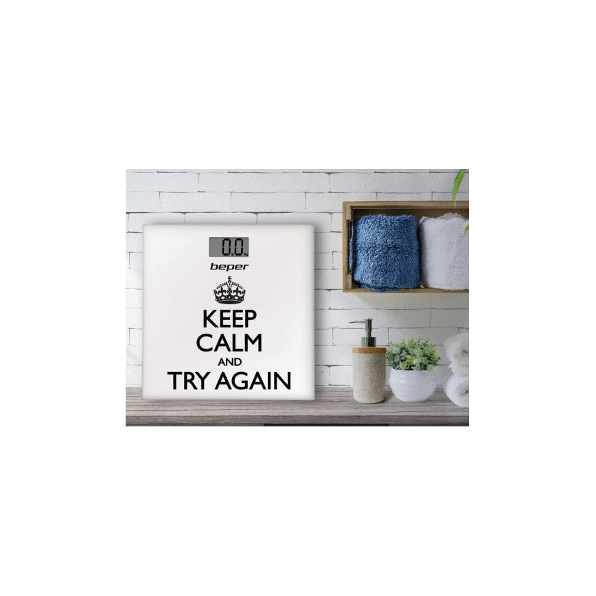 Beper - Digitālie personīgie svari ar LCD ekrānu 1xCR2032