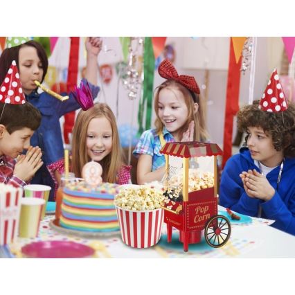 Beper - Popkorna aparāts 1200W/230V sarkans