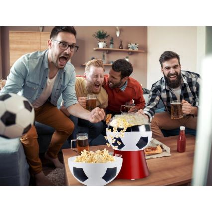 Beper - Popkorna gatavotājs 1200W/230V futbols/sarkans