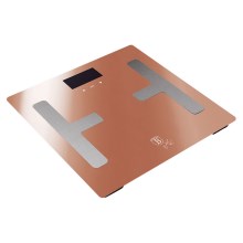 BerlingerHaus - Ķermeņa svari ar LCD ekrānu 2xAAA rozā zelts/matēts hroms