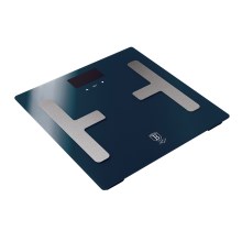 BerlingerHaus - Ķermeņa svari ar LCD ekrānu 2xAAA zils/matēts hroms