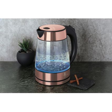 BerlingerHaus - Tējkanna 1,7 l 2200W/230V nerūsējošs tērauds/rozā zelta