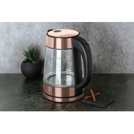 BerlingerHaus - Tējkanna 1,7 l 2200W/230V nerūsējošs tērauds/rozā zelta
