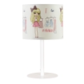 Bērnu galda lampa GIRLS VIBES 1xE27/60W/230V diam. 18 cm Es mīlu modi