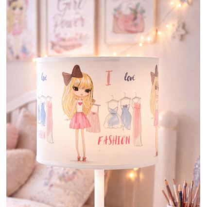 Bērnu galda lampa GIRLS VIBES 1xE27/60W/230V diam. 18 cm Es mīlu modi