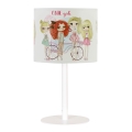 Bērnu galda lampa GIRLS VIBES 1xE27/60W/230V Ø 18 cm meitenēm