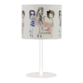 Bērnu galda lampa GIRLS VIBES 1xE27/60W/230V Ø 18 cm meitenēm