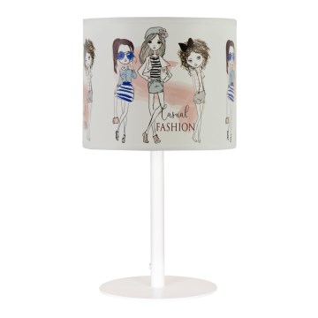 Bērnu galda lampa GIRLS VIBES 1xE27/60W/230V Ø 18 cm meitenēm